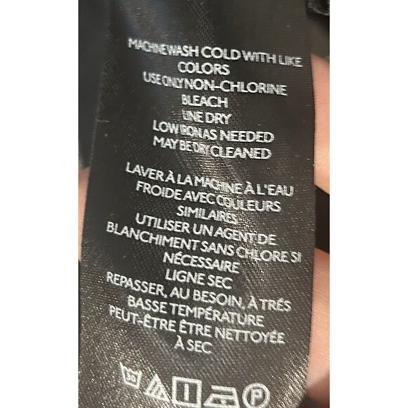 Anthropologie Maeve Black White Polka Dot Midi Dress Sheer Lined Plus Size 1X - Picture 15 of 16